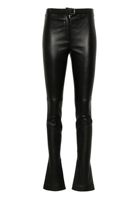 Black belted leather leggings - women ALEXANDER WANG | 1WC1244697001